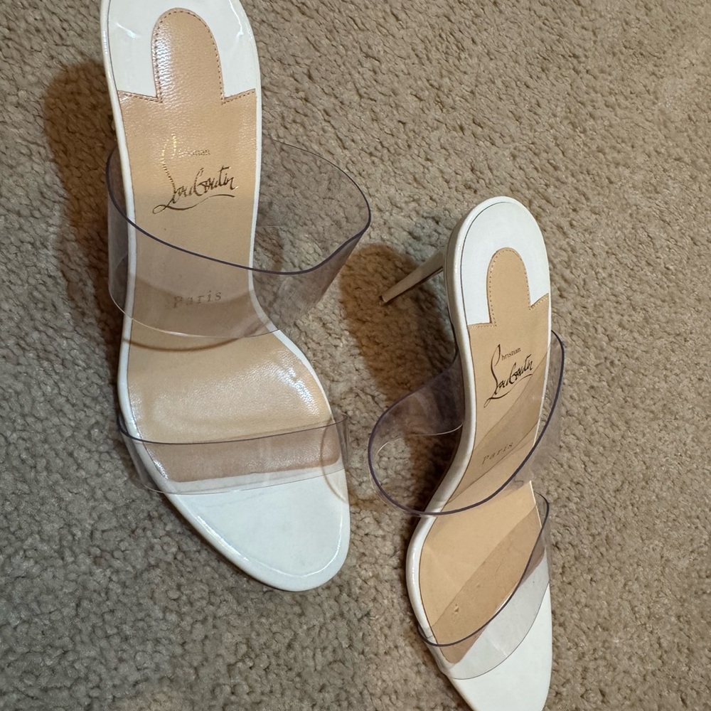 Christian Louboutin Just Nothing PVC strap heel Size 40 - Picture 5 of 5